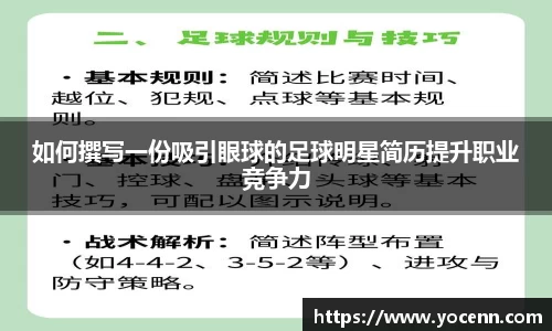如何撰写一份吸引眼球的足球明星简历提升职业竞争力